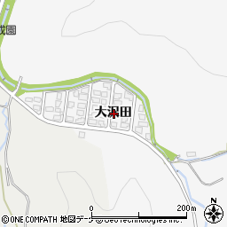 秋田県湯沢市小野大沢田周辺の地図
