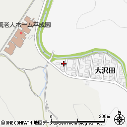 秋田県湯沢市小野大沢田200-2周辺の地図
