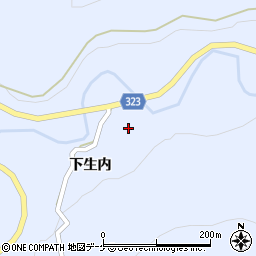 秋田県湯沢市皆瀬下生内周辺の地図