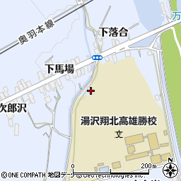秋田県湯沢市下院内小白岩246周辺の地図