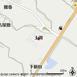 秋田県湯沢市横堀土渕周辺の地図