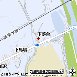 秋田県湯沢市下院内下落合3周辺の地図