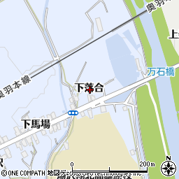 秋田県湯沢市下院内下落合周辺の地図