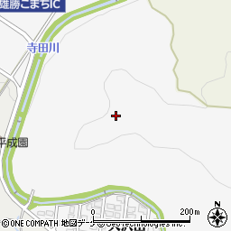 秋田県湯沢市小野御嶽平周辺の地図