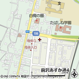 ファミリーマート前沢北店周辺の地図