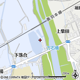 秋田県湯沢市下院内下落合8周辺の地図