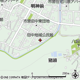 田中地域公民館周辺の地図