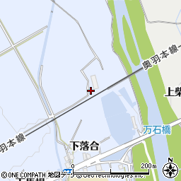 秋田県湯沢市下院内下落合14周辺の地図