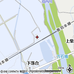 秋田県湯沢市下院内下落合13周辺の地図