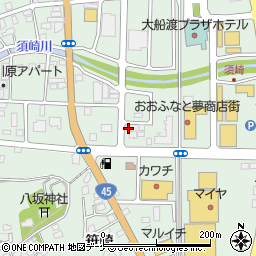 菊地わたや　本店周辺の地図