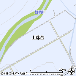 秋田県湯沢市下院内上落合周辺の地図