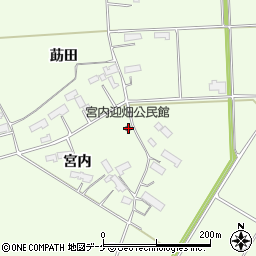 宮内迎畑公民館周辺の地図