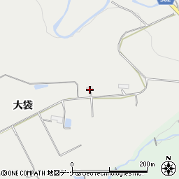 岩手県奥州市胆沢小山大袋186周辺の地図