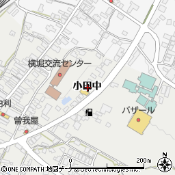 秋田県湯沢市横堀小田中周辺の地図
