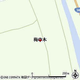 岩手県陸前高田市横田町梅の木周辺の地図
