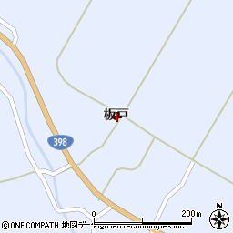 秋田県湯沢市皆瀬板戸周辺の地図