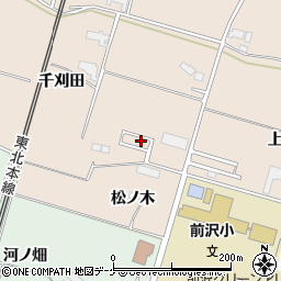 岩手県奥州市前沢古城千刈田174周辺の地図