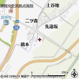 秋田県湯沢市小野先達坂65周辺の地図