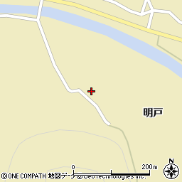 秋田県湯沢市高松明戸周辺の地図
