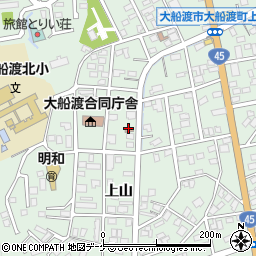 上山地域公民館周辺の地図
