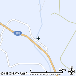 秋田県湯沢市皆瀬下谷地周辺の地図
