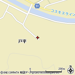 秋田県湯沢市高松戸平217周辺の地図