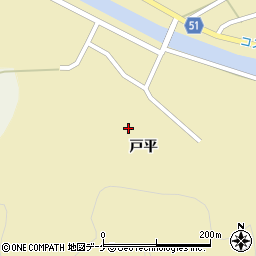 秋田県湯沢市高松戸平150周辺の地図