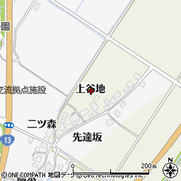秋田県湯沢市桑崎上谷地周辺の地図