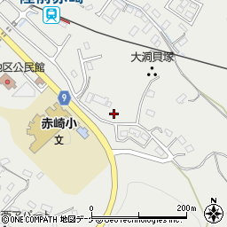 岩手県大船渡市赤崎町周辺の地図