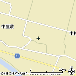 秋田県湯沢市高松中村23周辺の地図
