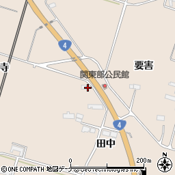 岩手県奥州市前沢古城北高大寺周辺の地図