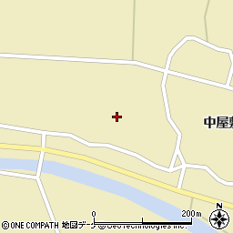 秋田県湯沢市高松中屋敷周辺の地図
