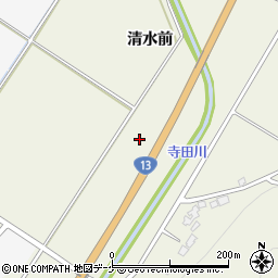 湯沢横手道路周辺の地図