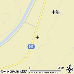 秋田県湯沢市高松中泊82周辺の地図