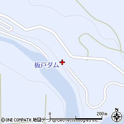 秋田県湯沢市皆瀬真木周辺の地図