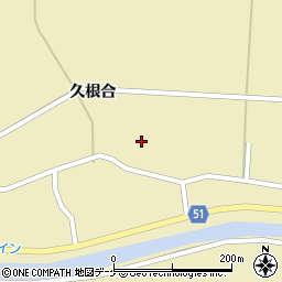 秋田県湯沢市高松久根合93周辺の地図