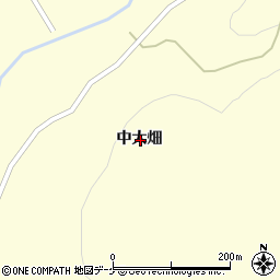 岩手県一関市大東町中川中大畑周辺の地図