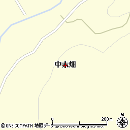 岩手県一関市大東町中川（中大畑）周辺の地図