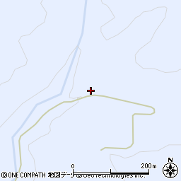 秋田県湯沢市皆瀬岩ノ目沢周辺の地図