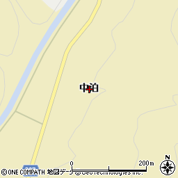 秋田県湯沢市高松中泊周辺の地図