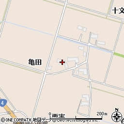 岩手県奥州市前沢古城（亀田）周辺の地図