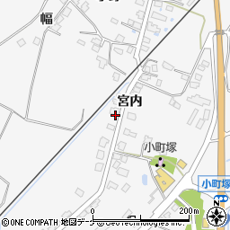 秋田県湯沢市小野宮内周辺の地図