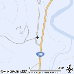 秋田県湯沢市皆瀬（二ツ石）周辺の地図