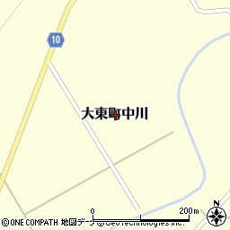 岩手県一関市大東町中川周辺の地図