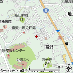 岩手県大船渡市大船渡町富沢35-5周辺の地図