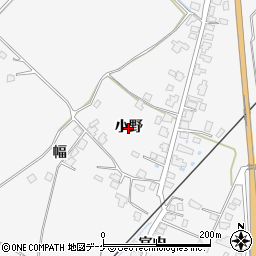 秋田県湯沢市小野（小野）周辺の地図