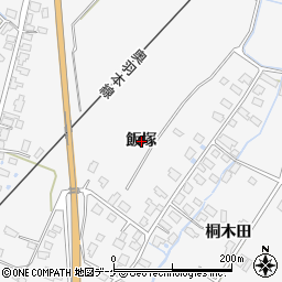 秋田県湯沢市小野飯塚周辺の地図