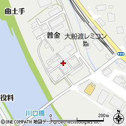 岩手県大船渡市赤崎町普金周辺の地図