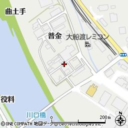 岩手県大船渡市赤崎町（普金）周辺の地図