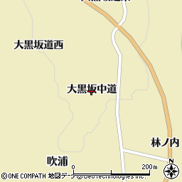 山形県遊佐町（飽海郡）吹浦（大黒坂中道）周辺の地図